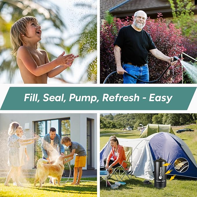CampSplash™ 3 Gal Portable Shower Bag for Camping