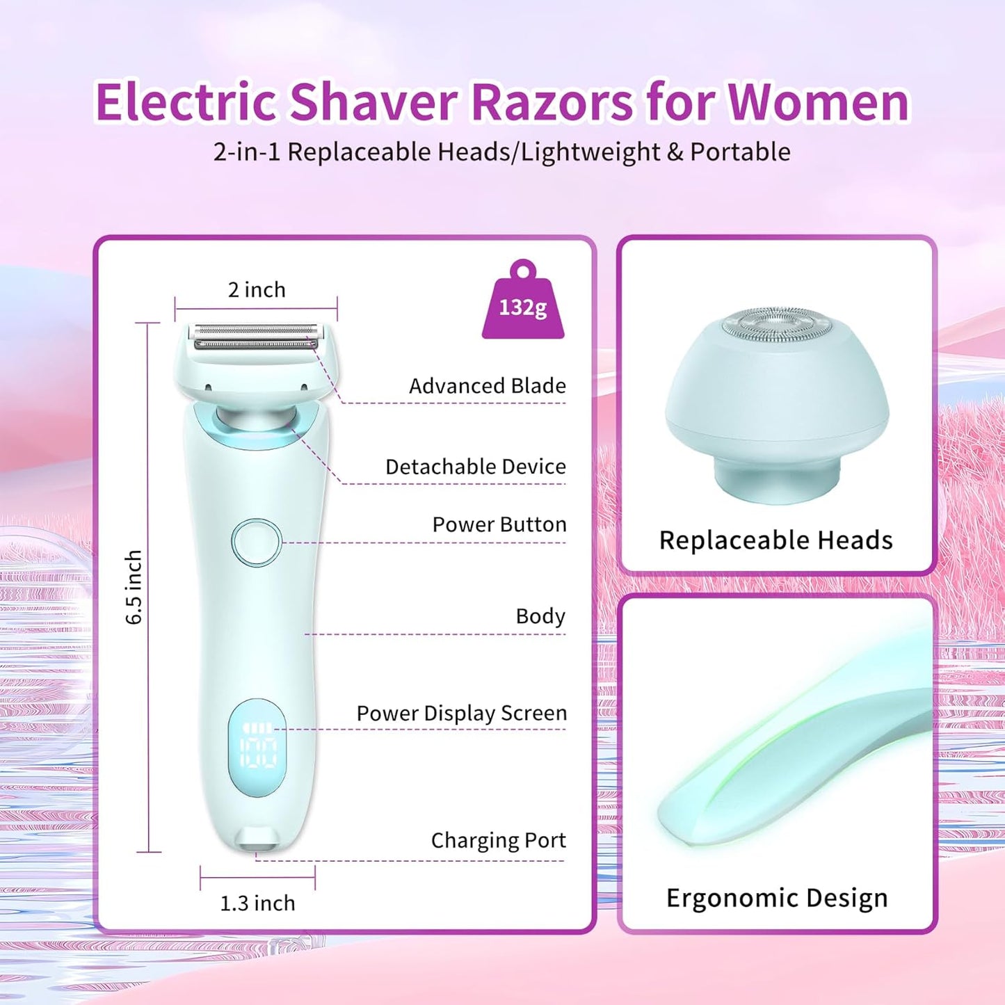 LumiShave™ Electric Razor Dusk
